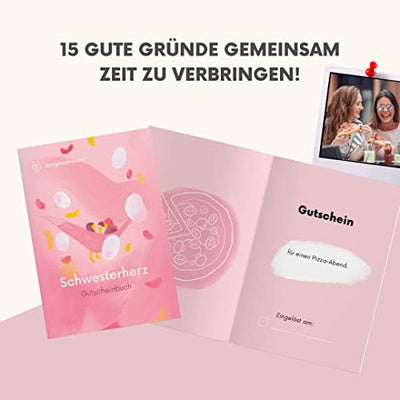 teegeschwister® | Schwesterherz Geschenkbox | Schwester Geschenk zum Geburtstag | liebevoll handverpackte Inhalte - Geschenkapp