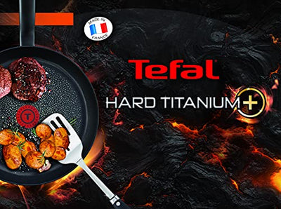 Tefal C69502 Hard Titanium+ Pfanne | 20 cm | Für alle Herdarten inklusive Induktion | Antihaftversiegelt | Starker Induktionsboden | Antihaftbeschichtung, Schwarz - Geschenkapp