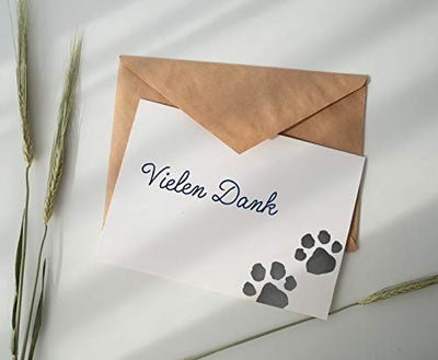 Tintenfreies Pfotenabdruck Set | 2er Pack | Für Hunde und Katzen Pfoten | Geschenk für Haustiere Besitzer | Stempelkissen (schwarz) ohne Kontakt zur Farbe - Geschenkapp