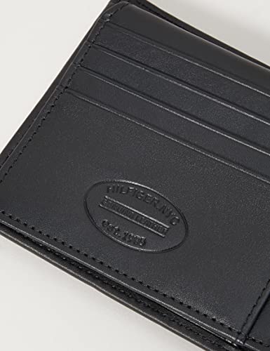 Tommy Hilfiger Herren Geldbörse Eton CC and Coin Pocket aus Leder, Schwarz (Black), Onesize - Geschenkapp