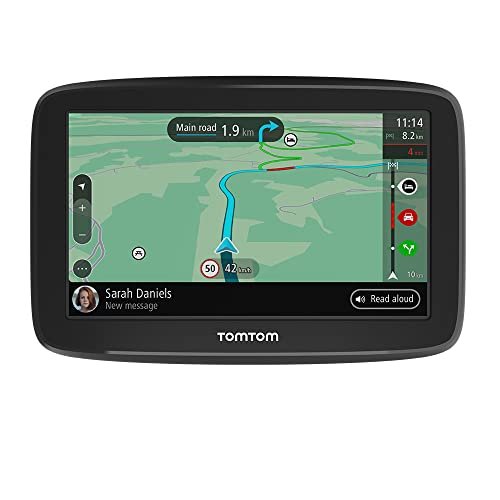 TomTom Navigationsgerät GO Classic (6 Zoll, Stauvermeidung dank TomTom Traffic, Updates Europa, Updates über Wi-Fi), Schwarz - Geschenkapp