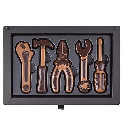 Toolbox - Werkzeug aus Schokolade |Schokoladenwerkzeug | Schokolade Geschenk | Geschenk für Männer | Geschenk Vatertag | Schokolade Werkzeugkasten | Geschenk für papa | Bastler geschenk | Alkoholfrei - Geschenkapp
