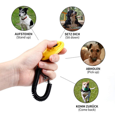 Toozey Hunde Clicker,5 Stück Trainings Clicker,Klicker mit Großem Knopf für Hund,Katze,Pferd - Geschenkapp