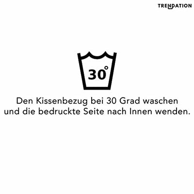 Trendation - Fotograf Geschenk Kissen mit Füllung 40x40 Fotografie Geschenkidee Lustiges Kissen Geburtstag Foto Kamera Herzschlag (Blau) - Geschenkapp