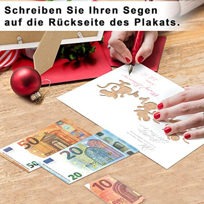 Ukaeno Geldgeschenke Geburtstag, Kreative Geldgeschenk Verpackung, Lustige Geld Geschenk, DIN A5 (Schwarz) - Geschenkapp