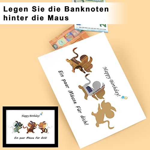 Ukaeno Geldgeschenke Geburtstag, Lustige Geldgeschenk Verpackung, Kreative Geld Geschenk, DIN A5 (Schwarz) - Geschenkapp