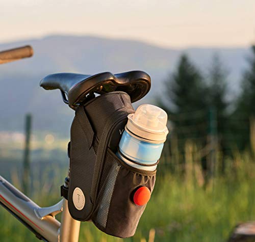 Vatum Bikes wasserdichte Fahrradtasche mit Platz für Rücklicht & Zubehör - Satteltaschen für Fahrrad - Ideal für Fahrradzubehör & Werkzeug (Geräumig) - Geschenkapp