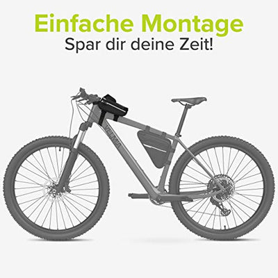 VELMIA Fahrrad Rahmentasche Wasserdicht - Fahrrad Handyhalterung ideal zur Navigation - Fahrradtasche Rahmen, Fahrrad Handytasche, Fahrradzubehör - Geschenkapp