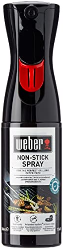 Weber 17685 Antihaft Spray , Grillrost-Pflege, Non-Stick Spray, 200 ml, Schwarz, 25.0 x 6.0 x 9.0 cm - Geschenkapp