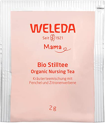 WELEDA Bio Mama Stilltee, Naturkosmetik Milchproduktions-Tee zur Unterstützung der Milchbildung, Bio Kräutermischung mit mildem Geschmack hilft den Feuchtigkeitshaushalt auszugleichen (20 Beutel x 2g) - Geschenkapp