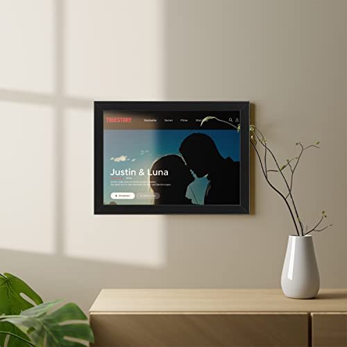 Your Gravur - personalisiertes Netflix Bild - DIN A4 & A3- Wandbild personalisiert mit Foto und persönlichem Text - Bild personalisiert auf hochwertigem Papier - optional mit Rahmen - Querformat - Geschenkapp